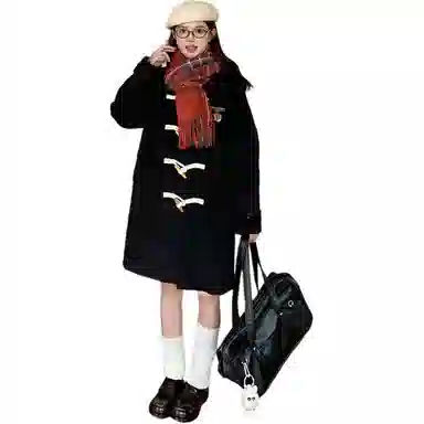Dongjing Black Wool Coat