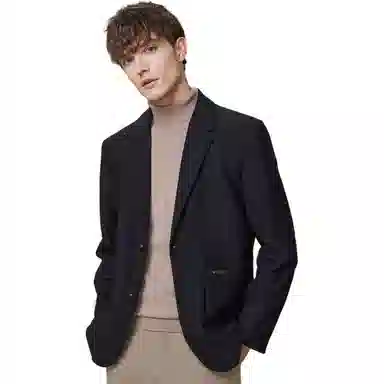 红豆 条纹提花易打理休闲西装 男款