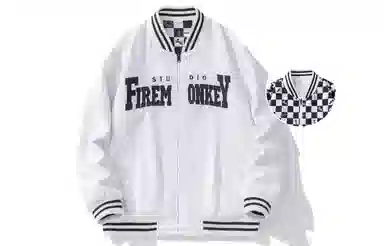 FireMonkey Reversible Cartoon Checkered Jacket