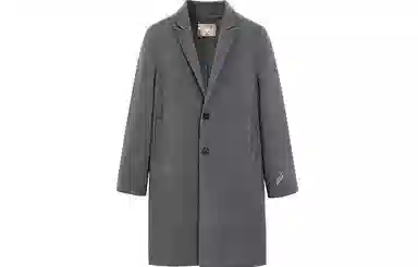 PEACEBIRD MEN Embroidered Double-Sided Long Coat