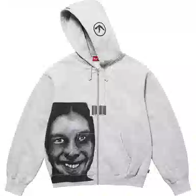 Supreme x Aphex Twin Zip Up Hooded Sweatshirt