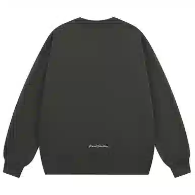 大卫贝肯 简约基础款美式复古纯色日常通勤百搭圆领休闲宽松落肩袖套头卫衣 男女同款