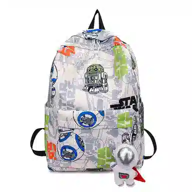 OUZIHUANG Graffiti Oxford Backpack