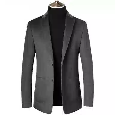 轻奢高端商务休闲百搭保暖羊绒羊毛呢西服外套西装 男款