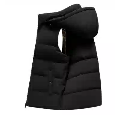 鸭鸭 纯色可拆卸帽休闲羽绒马甲 男款 大红色