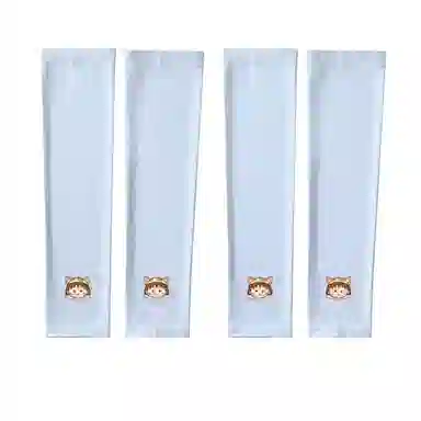 冠辉 夏季儿童青少年冰丝户外透气防紫外线袖套高端樱桃小丸子轻薄透气舒适防紫外线防冰袖可爱卡通 锦纶 防晒袖 男女同款情侣款