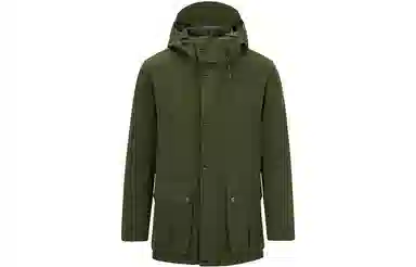 HAZZYS Solid Color Hooded Down Jacket Men