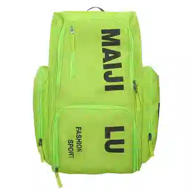 普乐威 大容量简约短途旅行工装风字母印花休闲百搭书包大学生高中生 牛津布 双肩包 男女同款情侣款 白色/黑色/桔色/绿色/蓝色