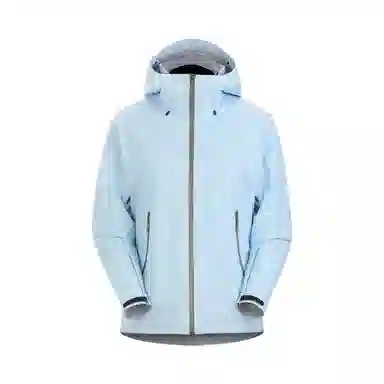 浪莎  纯色拉链连帽百搭休闲  防水防风冲锋衣 男女同款