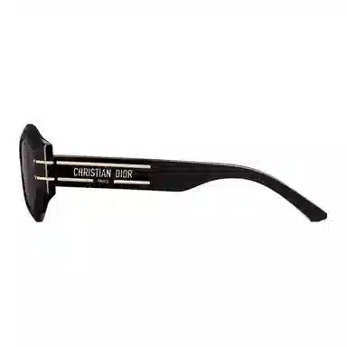 DIOR SIGNATURE B1U Oval Sunglasses Black