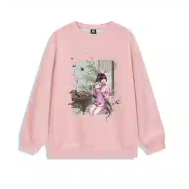 腾讯视频草场地 斗罗大陆动画设计小舞国风款动漫国潮简约上衣圆领卫衣 男女同款