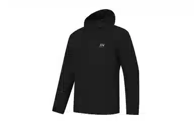 乔丹  山神系列 简约字母 防泼水科技 宽松连帽  商务/休闲生活徒步徒步旅行户外远足都市生活/旅游/通勤 防水防风冲锋衣 男款 黑色