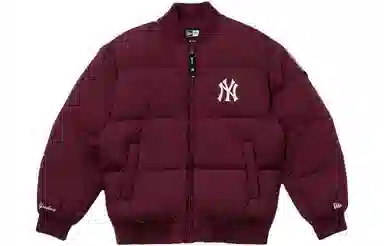 New Era x MLB Yankees Burgundy Jacket