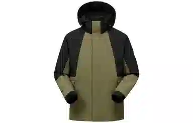 鸭鸭 撞色连帽羽绒服 男款