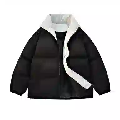 鸭鸭 新国标高蓬松时尚基础户外拼接撞色简约防风加厚保暖抗寒舒适宽松立领柔软防钻绒透气羽绒服 男女同款