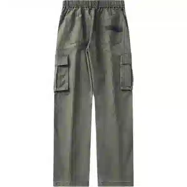 希越 重磅水洗痞帅拼接工装纯色休闲裤 男款