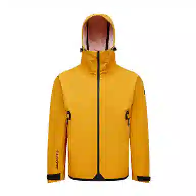 阿尔卑斯 山系户外字母印花连帽时尚三防保暖冲锋夹克 男女同款