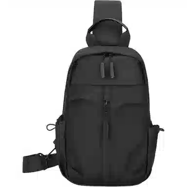 普乐威 简约百搭多功能潮牌 尼龙布 胸包 男女同款情侣款 灰色/黑色/蓝色