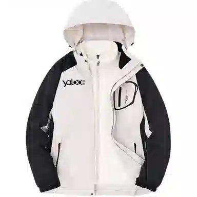 雅鹿优选  厚款保暖休闲连帽  防水防风透气耐磨冲锋衣 男款