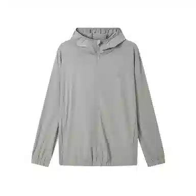 匹克 防晒系列 紫薯防晒衣针织冰丝皮肤风衣夏季新款休闲运动外套防晒衣 男款 冷浅灰