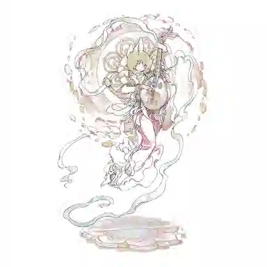 非人哉 敦煌画院联名伎乐飞天系列 亚克力立牌