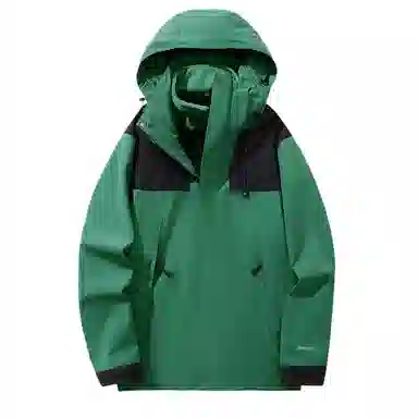 浪莎  户外三合一连帽宽松休闲拉链  防水防风冲锋衣 男女同款