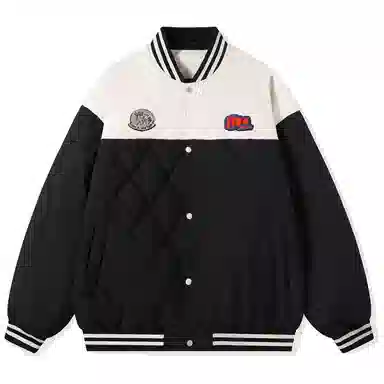 FIDO DIDO Quilted Varsity Jacket