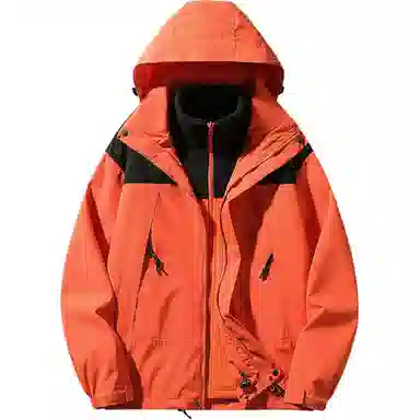 雅鹿优选  休闲简约百搭连帽  防水防风透气耐磨冲锋衣 男女同款