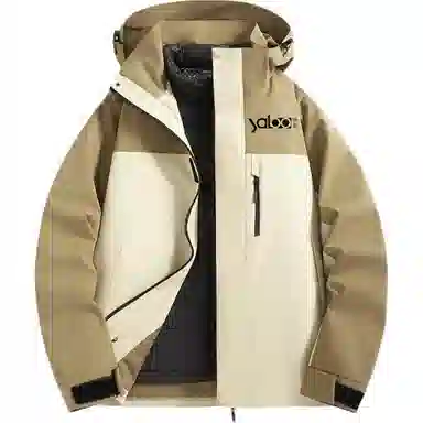 雅鹿优选  时尚百搭连帽通勤休闲  防水防风耐磨保暖冲锋衣 男款