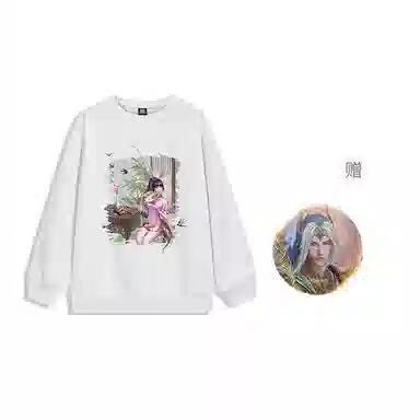 腾讯视频草场地 斗罗大陆动画设计小舞国风款动漫国潮简约上衣圆领卫衣 男女同款