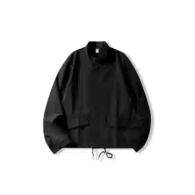 我是大卫 韩版个性立领高级感拉链多口袋宽松夹克 男女同款