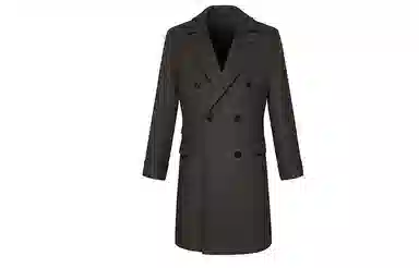 SKARO Double-Breasted Wool Coat