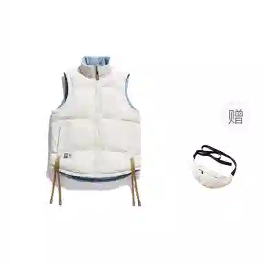 寻星记 美式高街双面穿立领无袖潮流保暖休闲外套马甲 男女同款