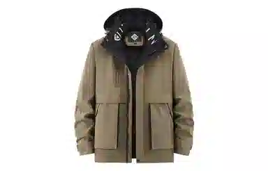 JEEP SPIRIT Casual Letter Print Padded Jacket