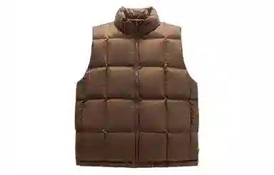 PEACEBIRD MEN Casual Vest Brown