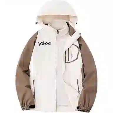 雅鹿优选  厚款保暖休闲连帽  防水防风透气耐磨冲锋衣 男款