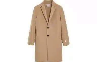 PEACEBIRD MEN Embroidered Double-Sided Long Coat