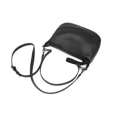 老人头 简约百搭通勤时尚 头层牛皮 单肩包 女款 黑色/白色/绿色/肉粉色