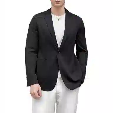 春秋季韩版轻熟风纯色百搭休闲服饰西装 男女同款