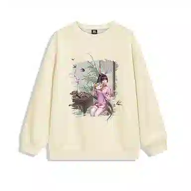 腾讯视频草场地 斗罗大陆动画设计小舞国风款动漫国潮简约上衣圆领卫衣 男女同款