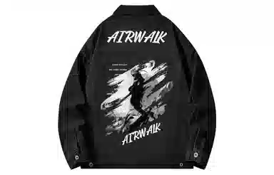 Airwalk Retro Dark Wukong Print Denim Jacket