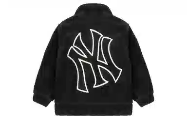 MLB Large Logo Fleece Jacket Black