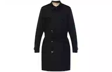 Burberry Double-Breasted Coat Black