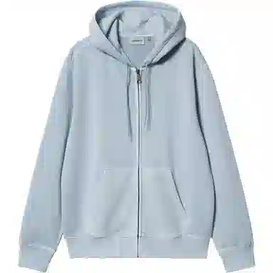 Carhartt WIP Hooded Duster Script Jacket Sky Blue