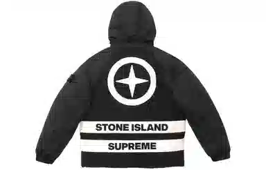 Supreme x Stone Island FW23 Reversible Logo Stripe Jacket