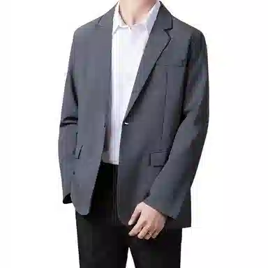 都市机能韩系轻熟风秋冬高级垂感垫肩外套西装 男女同款