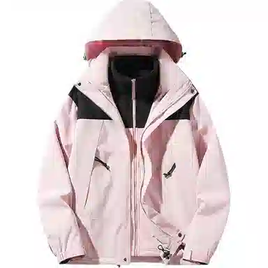 雅鹿优选  休闲简约百搭连帽  防水防风透气耐磨冲锋衣 男女同款