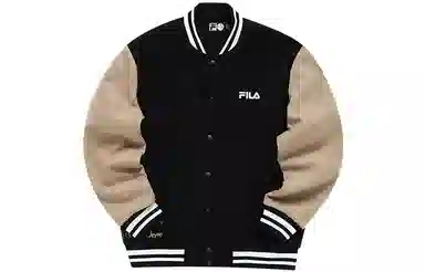 FILA Fusion Retro Baseball Jacket Black