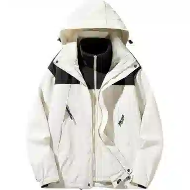 雅鹿优选  休闲简约百搭连帽  防水防风透气耐磨冲锋衣 男女同款