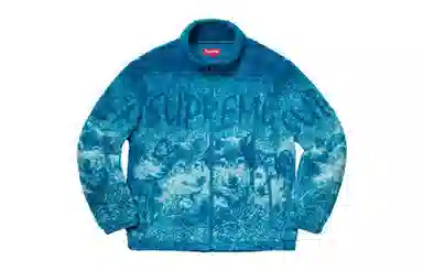 Supreme Wolf Fleece Jacket Blue